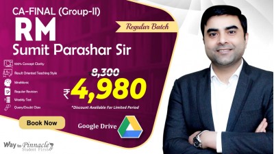 CA Final RM (Risk Management) Google Drive Classes by Sumit Parashar Sir For May-22 & Onwards - Full HD Video Lecture + HQ Sound